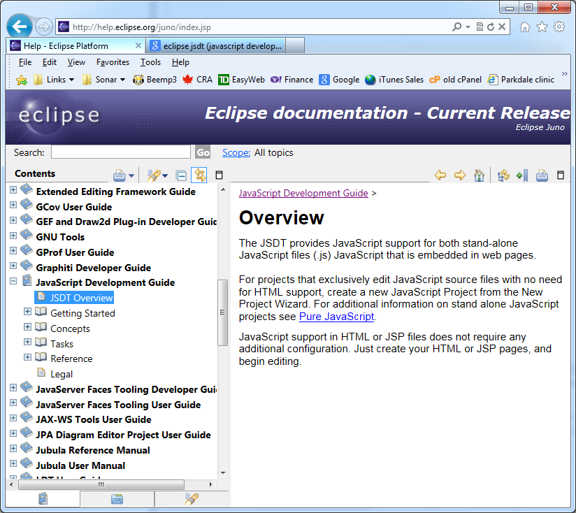 Eclipse Web Tools Project